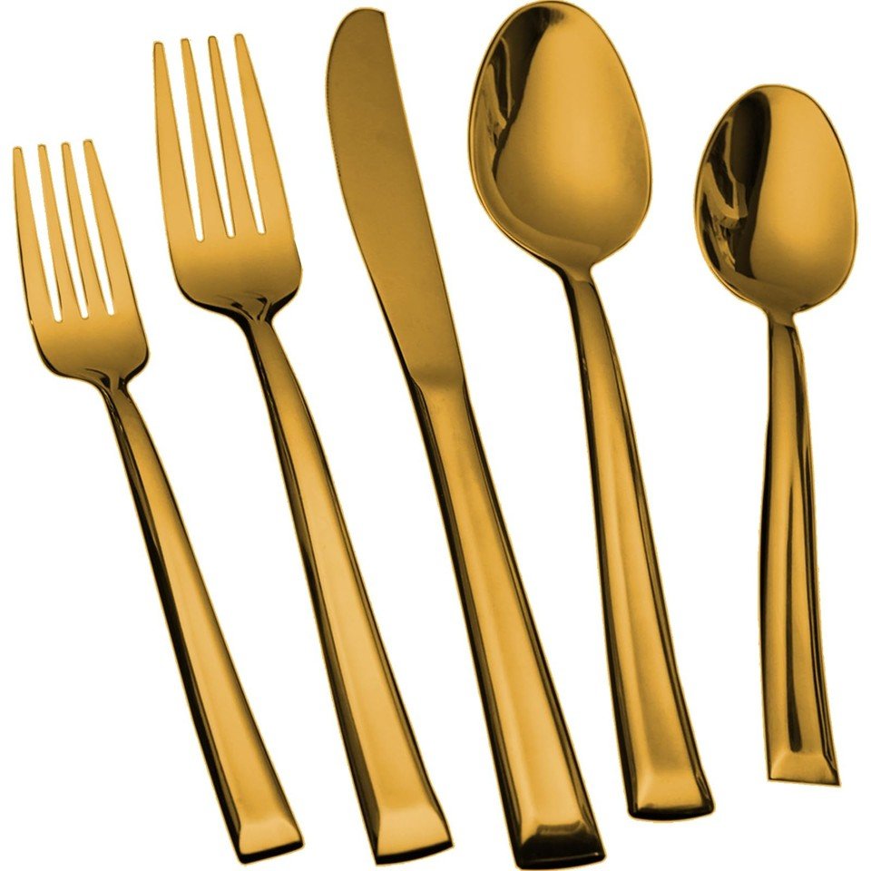 Gold Luxury Cutlery Set (Fork, Knife, Spoon)